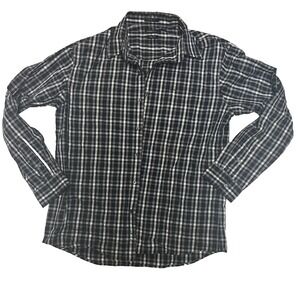 Men's Van Heusen Slim Fit Long Sleeve Button Down Plaid Shirt Large